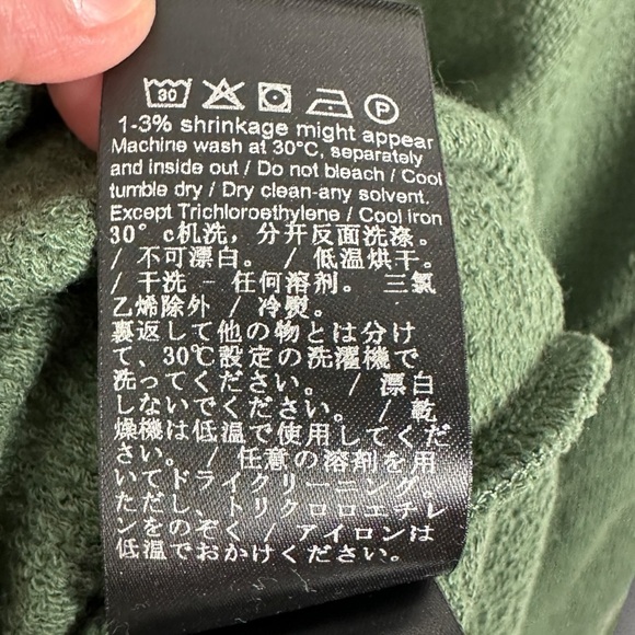 Samsoe Green Textured Crew Neck Sweater Mens Size XL Thyme Knit Cotton‎ NEW NWT - Picture 11 of 14